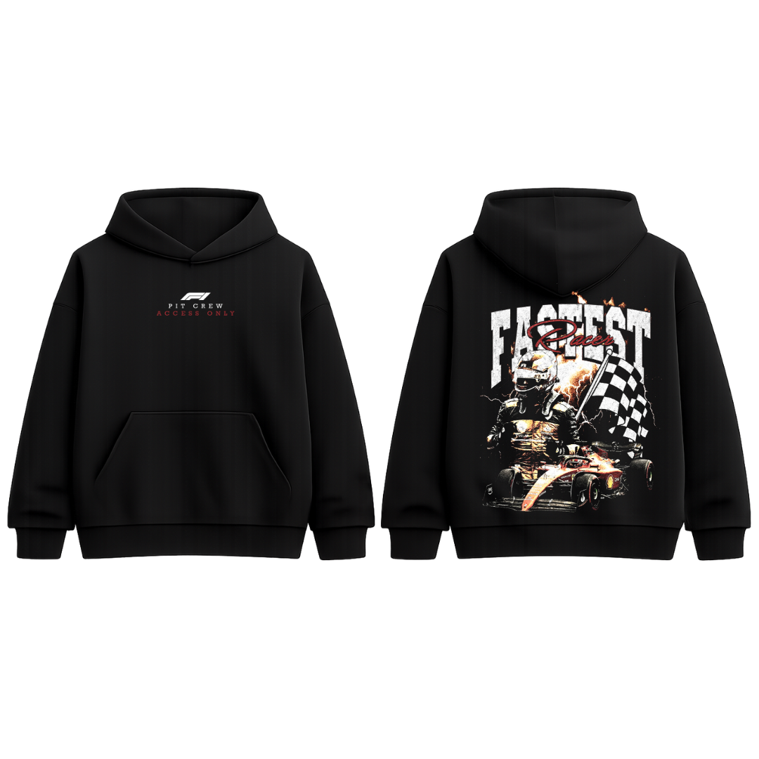 Pit Crew Access Only Graphic Hoodie